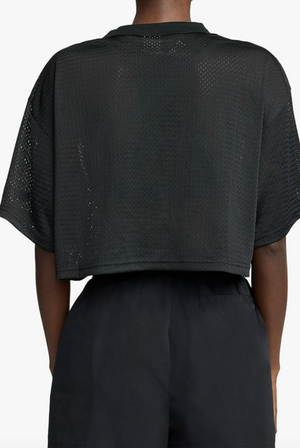 Mesh Crewneck Crop