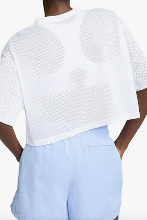 Mesh Crewneck Crop