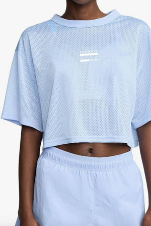 Mesh Crewneck Crop