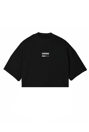 Dancing In Waves Tee Cropped - Black