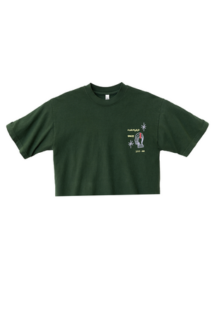 Head + Heart Tee Cropped - Pine